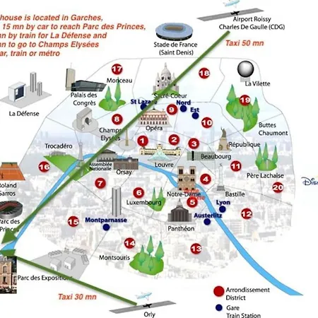 De 100m2 Dans Un Parc A 20 Mn Du Centre De Paris * Garches